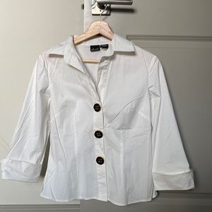 willi smith white blouse